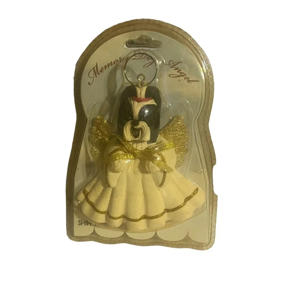 SHIH TZU Dog Memory Angel Christmas Gift Ornament Fur Baby Rainbow Bridge